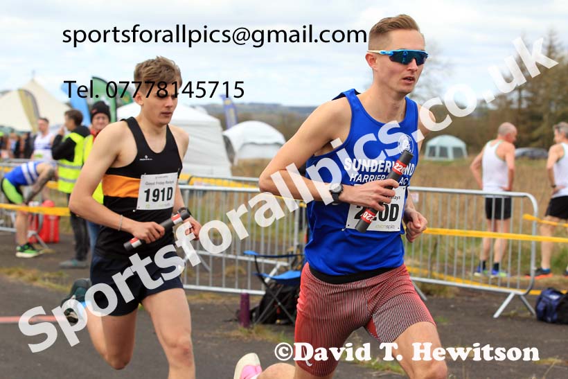 Senior mens 2023 Elswick Harriers Road Relays, Albamarle Barrack Airfield, Ouston, Northumberland. Photo: David T. Hewitson/Sports for All Pics